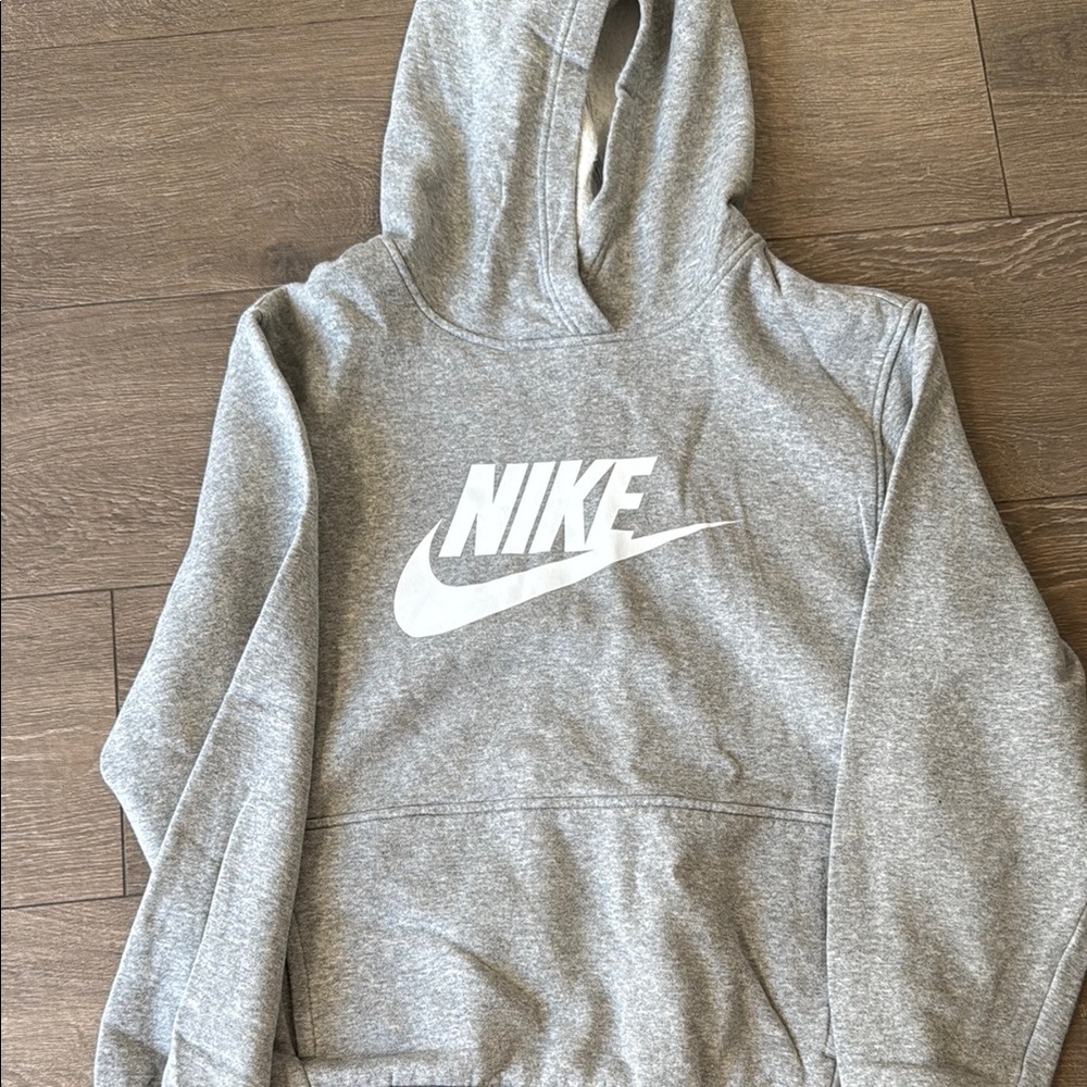 Nike Heather Gray Pullover Hoodie